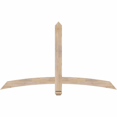 Ekena Millwork Bellingham Smooth Timber Gable Bracket, Douglas Fir, 60"W x 35"H x 1 1/2"D x 3 1/2"F, 14/12 Pitch GBW060X35X0204BEL00SDF